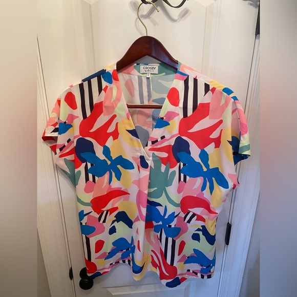 EUC Crosby by Mollie Burch M Martha Tunic in Delray Summer Bright - Picture 3 of 9